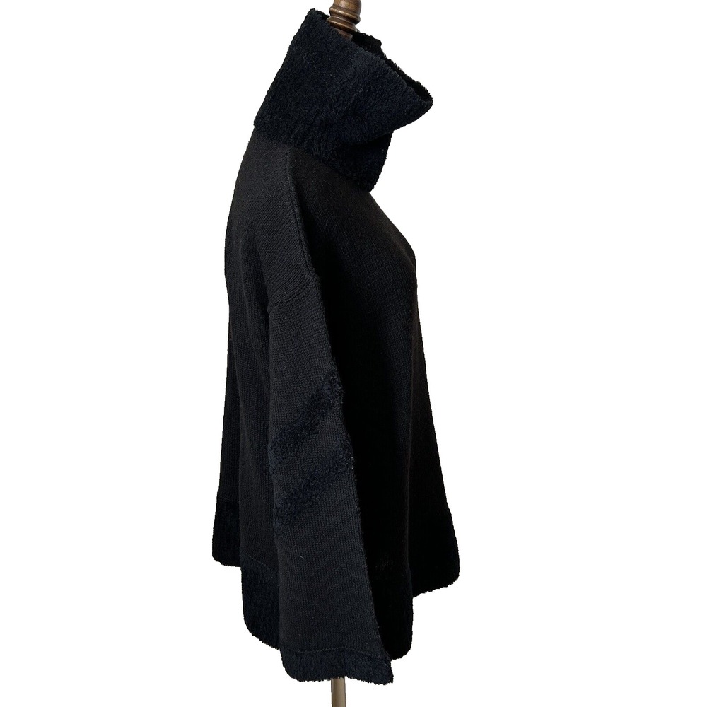 Smartwool Womens Funnel neck Sweater Sz Medium‎ Lodge Black Wool Blend SW016478 - Picture 8 of 15